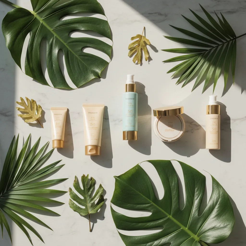 Différentes textures de crèmes solaires visage adaptées à chaque type de peau