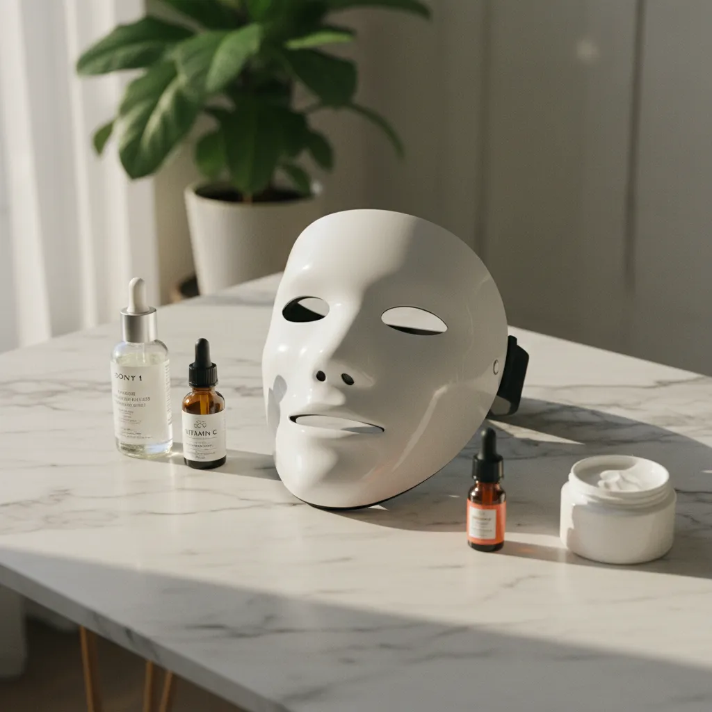 L'association du masque LED avec des sérums adaptés optimise les résultats du traitement