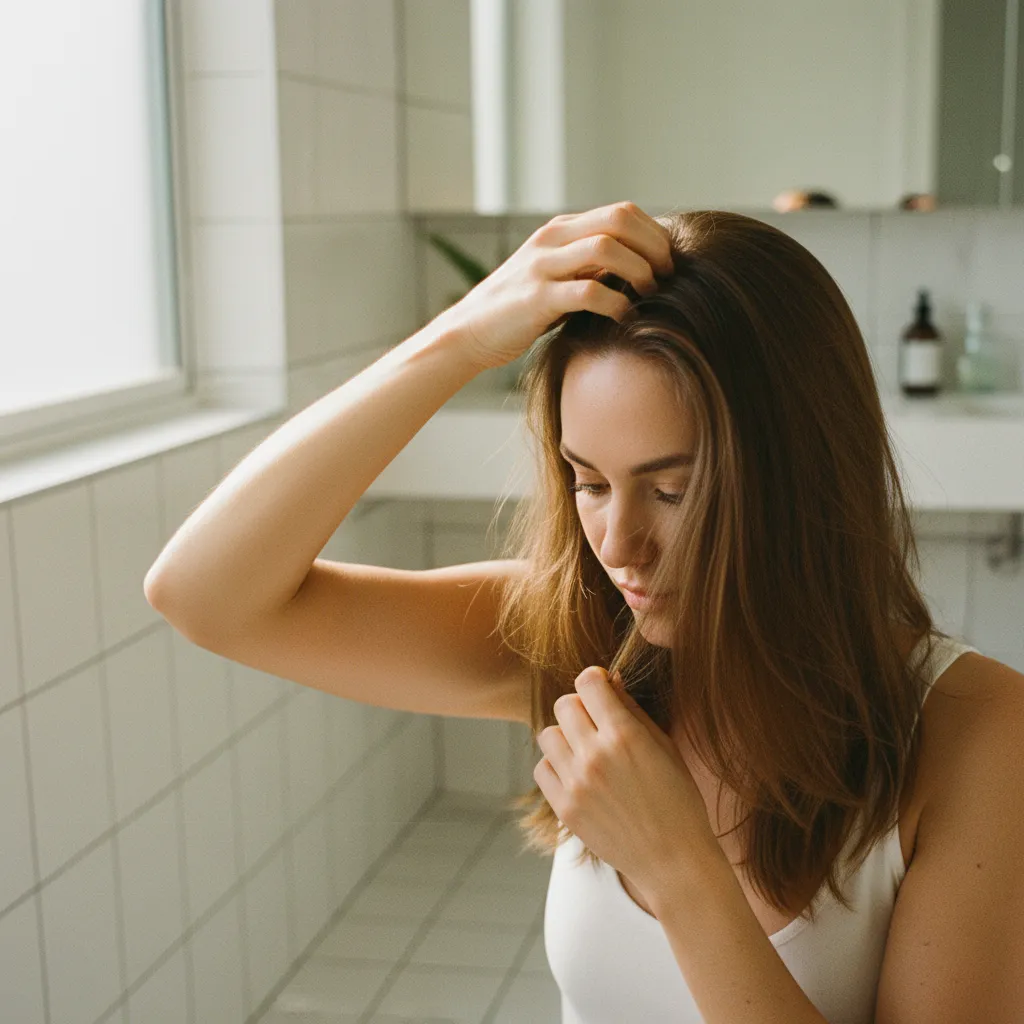 Observer son cuir chevelu permet d'identifier le type de pellicules et de choisir le traitement adapté