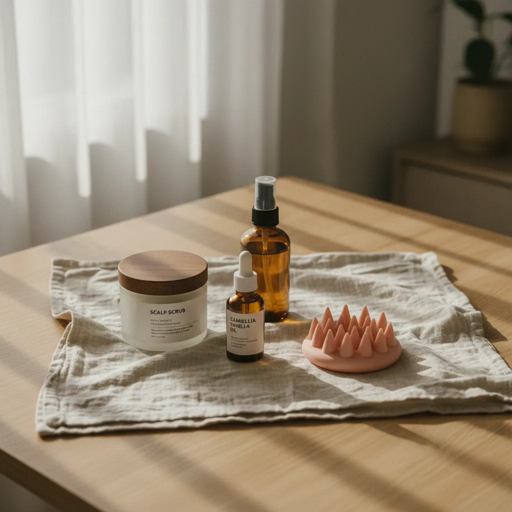 Les soins coréens pour le cuir chevelu associent gommage, huile et tonique pour rééquilibrer le microbiome