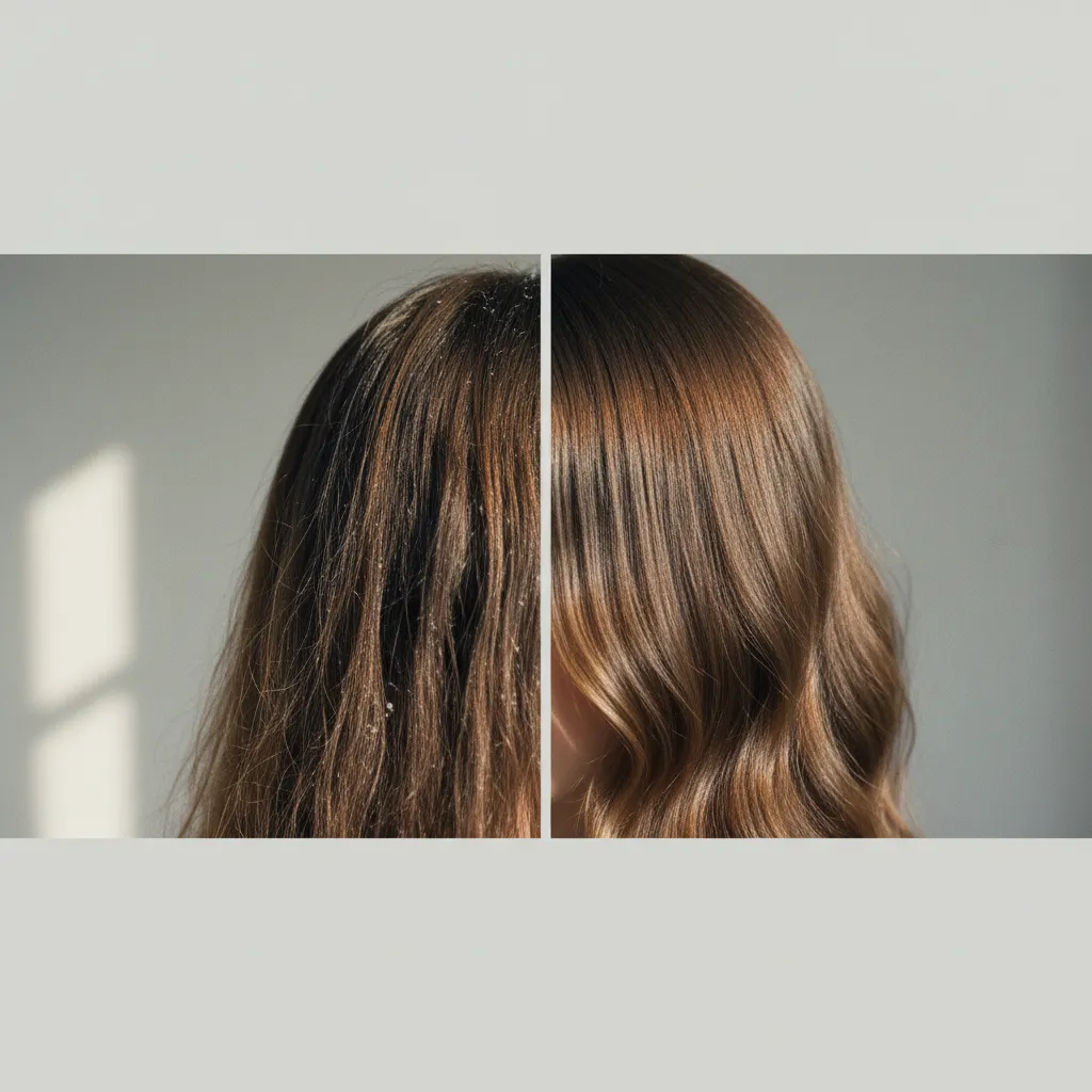 Résultat visible dès la première utilisation : des cheveux plus légers, brillants et pleins de volume