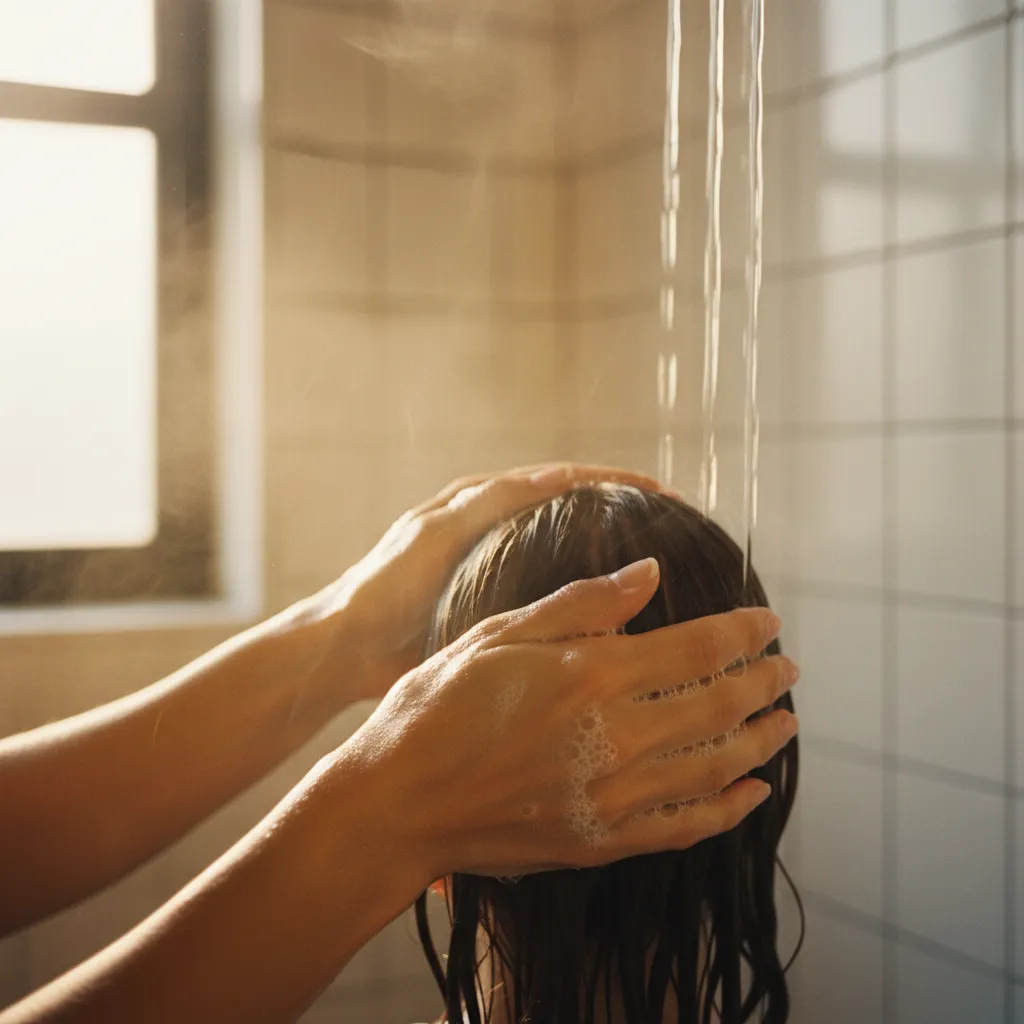 La mousse d'un shampoing sans sulfate est plus légère mais tout aussi efficace pour nettoyer