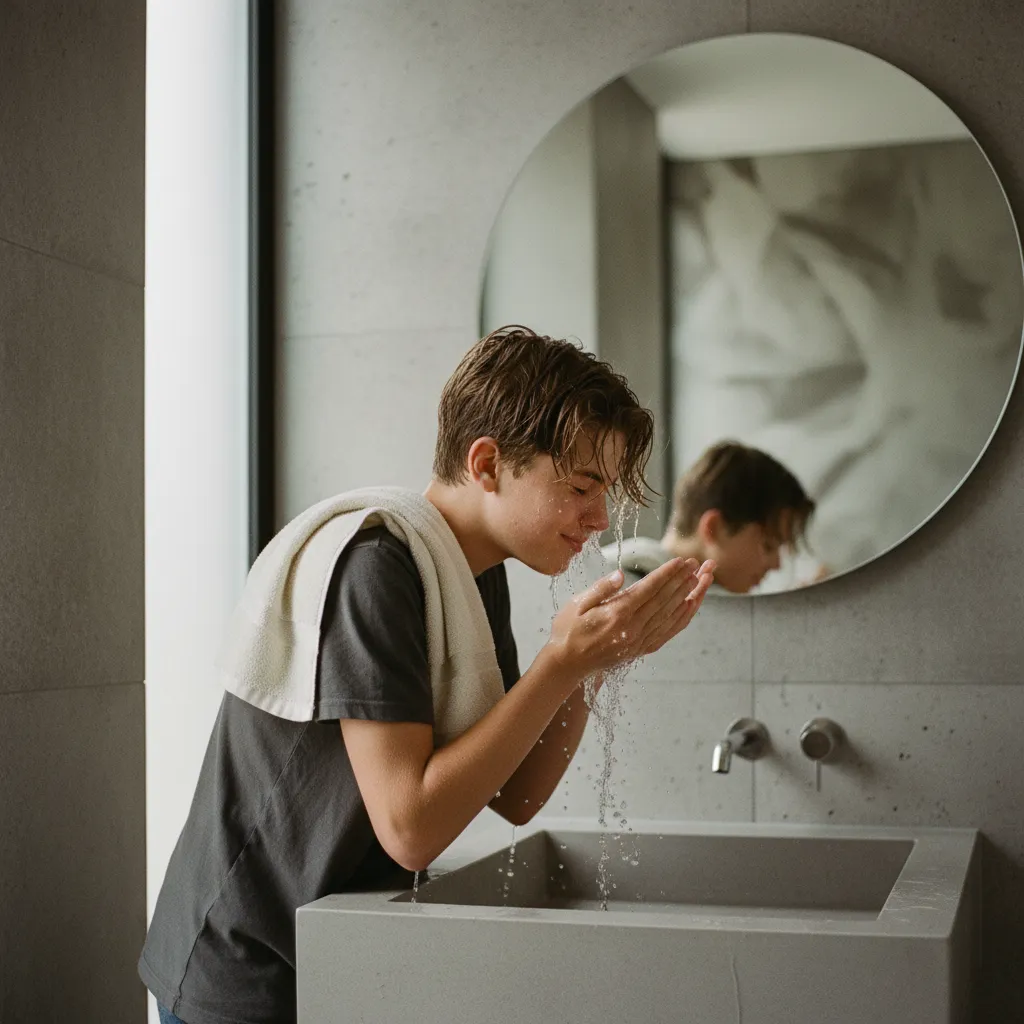 Les garçons adolescents bénéficient autant que les filles d'une routine skincare régulière et adaptée