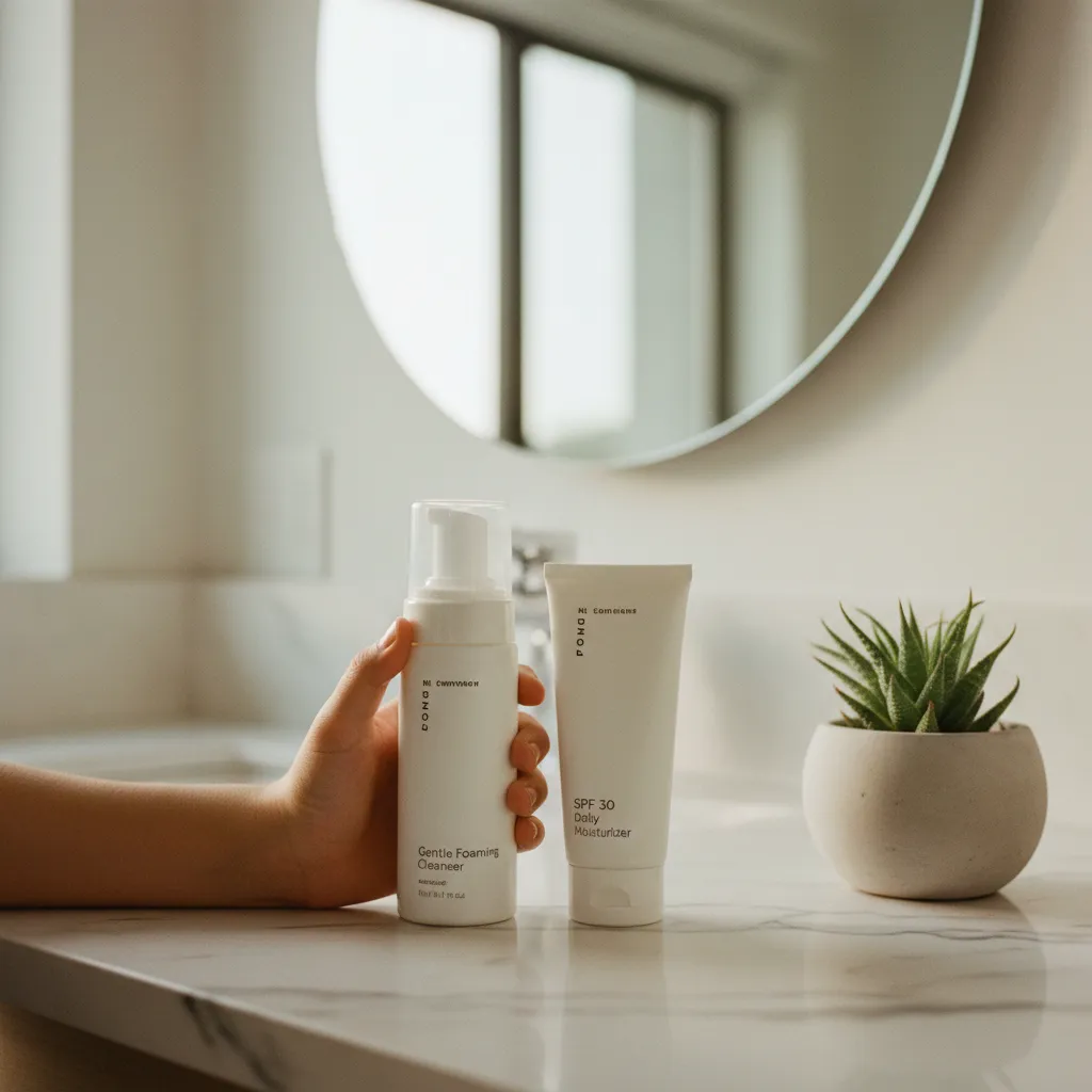 Les indispensables d'une routine ado : nettoyant doux et protection solaire