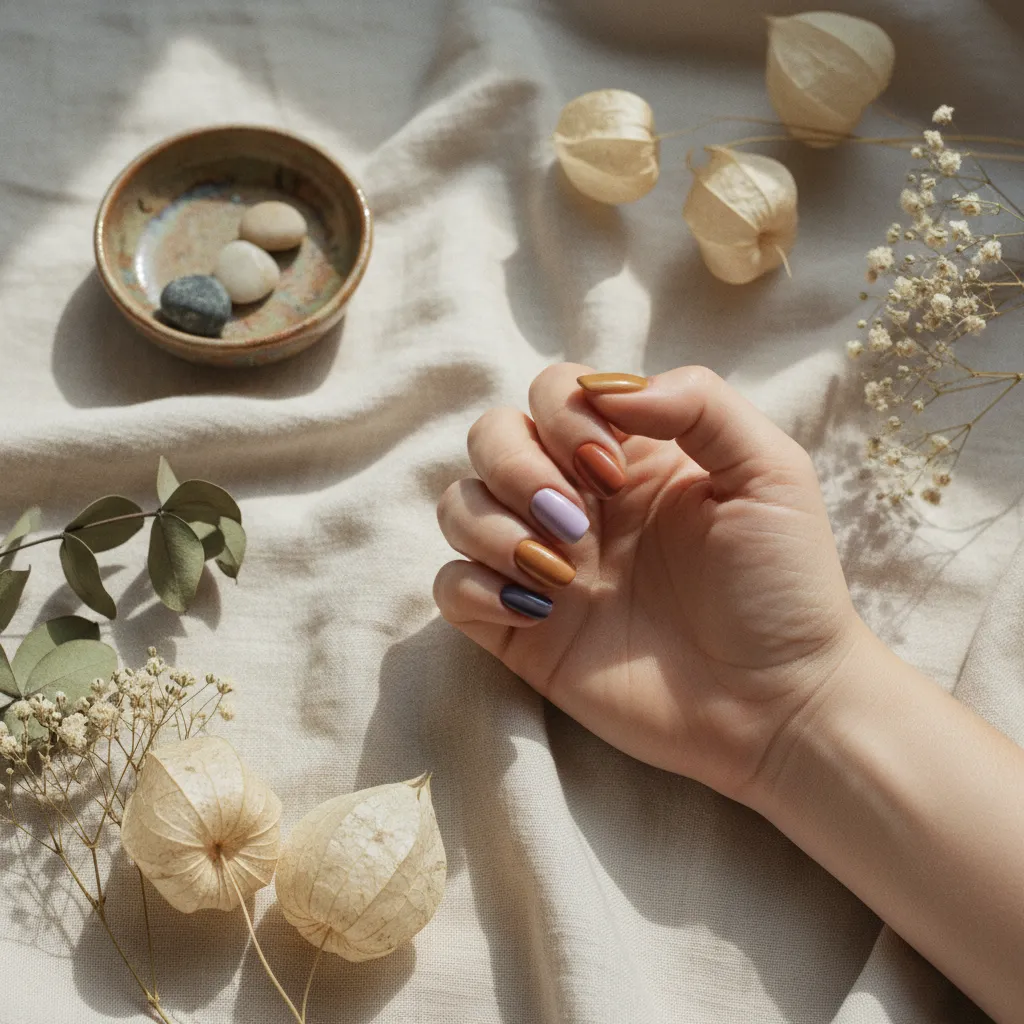 Palette de couleurs tendance 2026 : vert sauge, bleu cobalt, miel doré et mauve poudrée