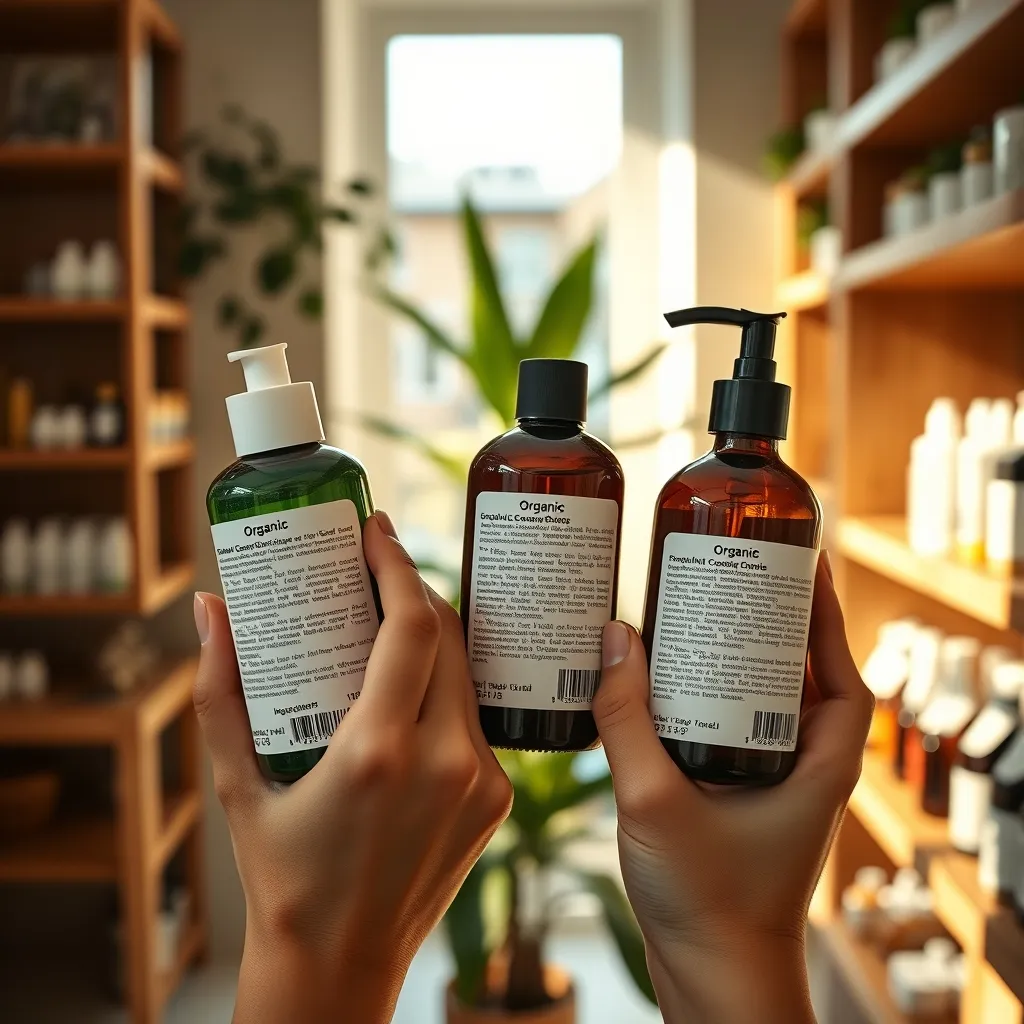 Comparaison des listes INCI de deux soins bio en boutique spécialisée