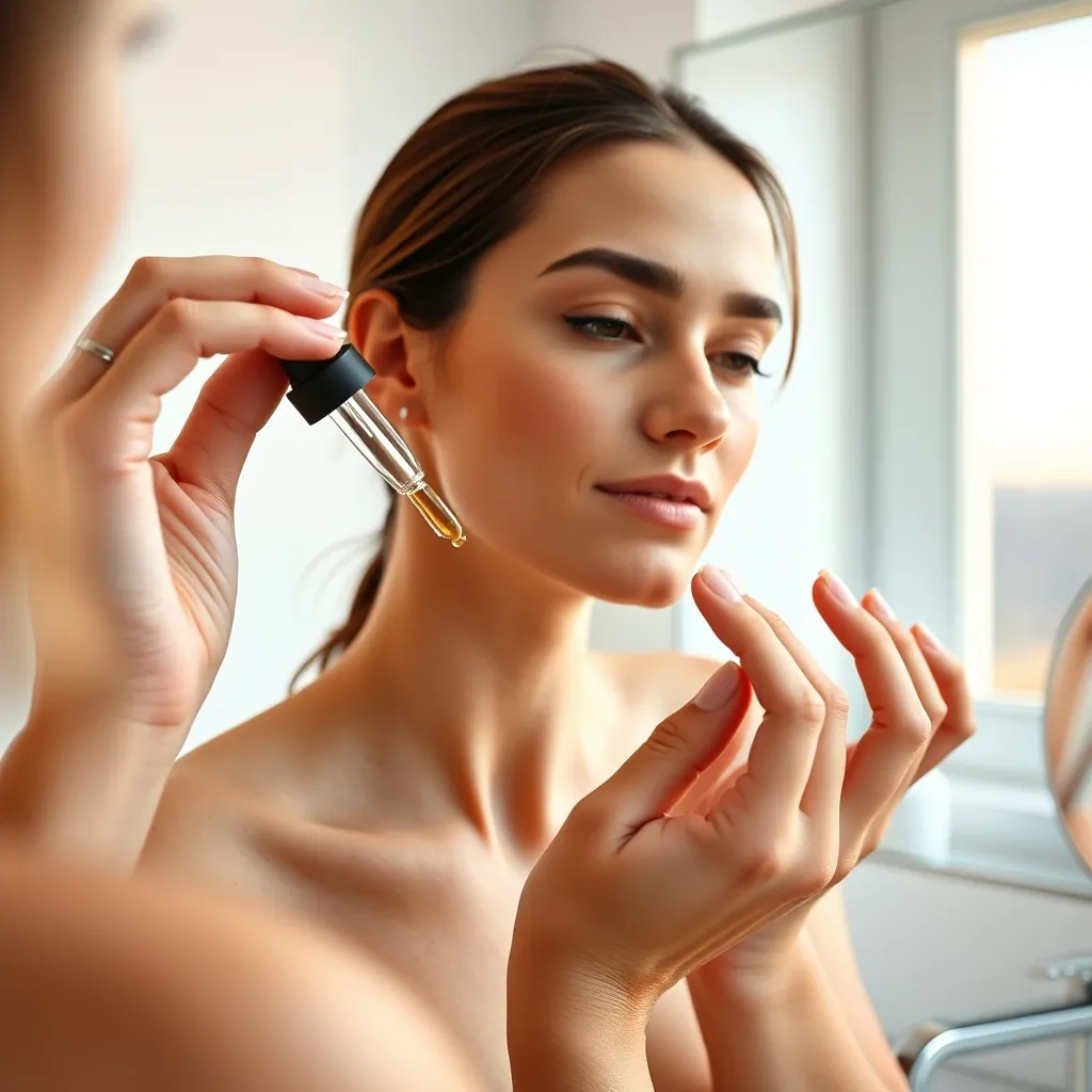 Application du sérum BHA sur peau propre pour une pénétration optimale dans les pores