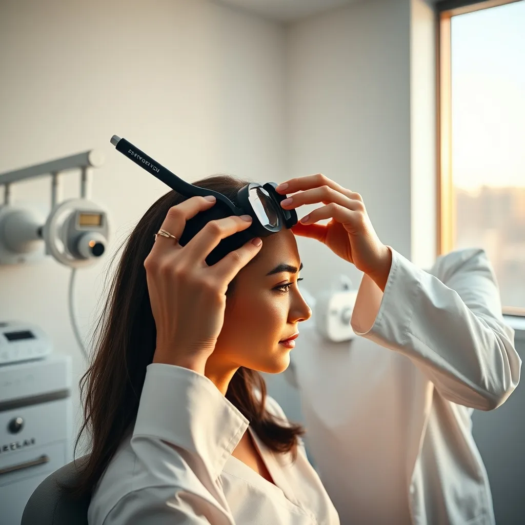 Un dermatologue peut réaliser un trichogramme pour diagnostiquer précisément la cause de la chute