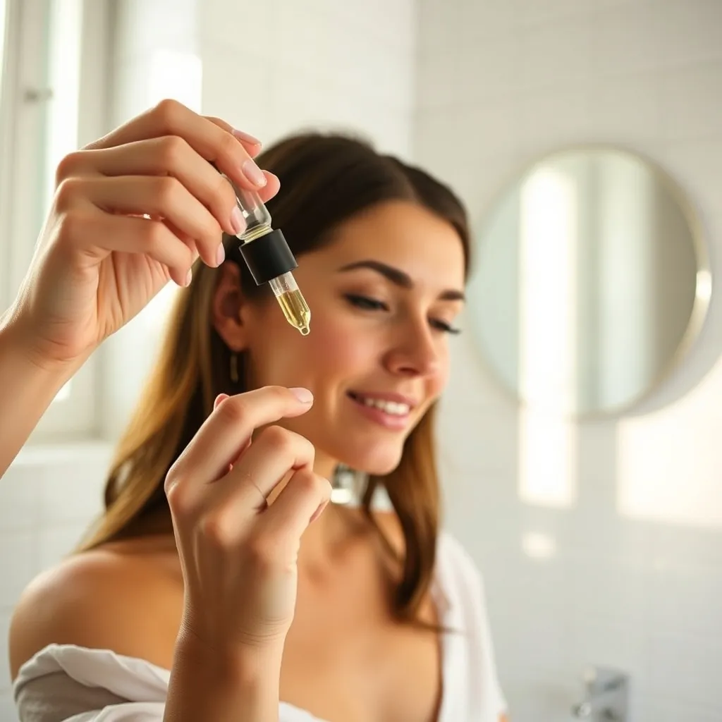 Application d'un sérum visage pour une hydratation ciblée en profondeur